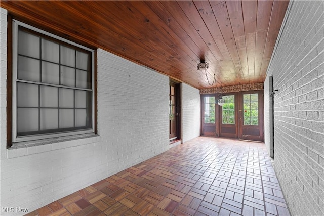 5352 Hills And Dales Rd NW, Canton, OH 44708 - unfurnished sunroom featuring french doors