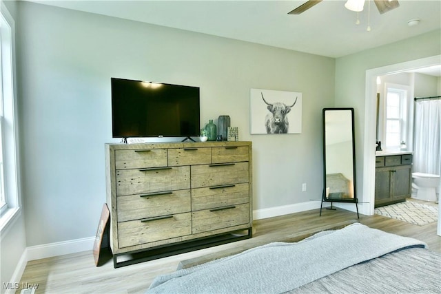 125 Fitch Blvd Unit 254, Youngstown, OH 44515 - bedroom featuring light wood-type flooring and ensuite bathroom