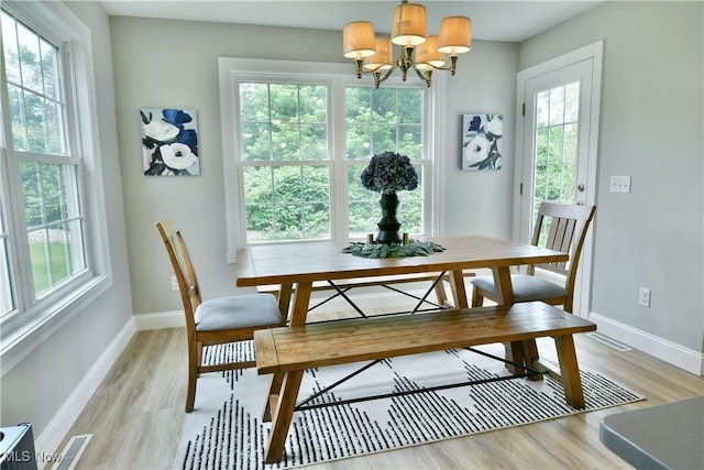 125 Fitch Blvd Unit 254, Youngstown, OH 44515 - dining space featuring a chandelier and light wood-style floors
