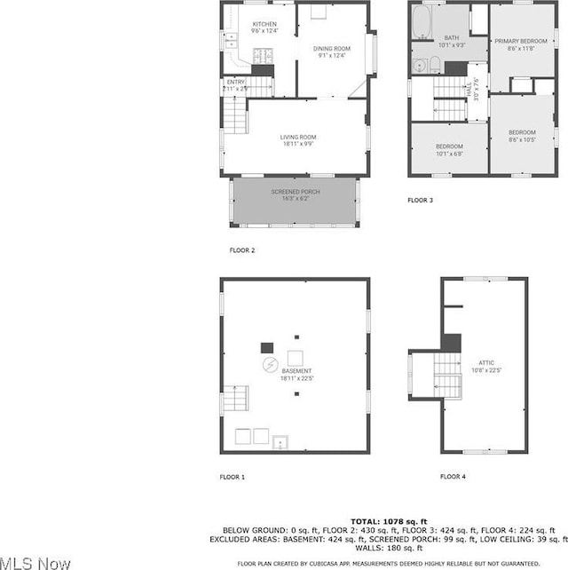 421 E Thornton St, Akron, OH 44311 - view of property floor plan