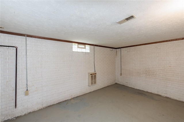 1730 W 20th St, Lorain, OH 44052 - below grade area with a textured ceiling