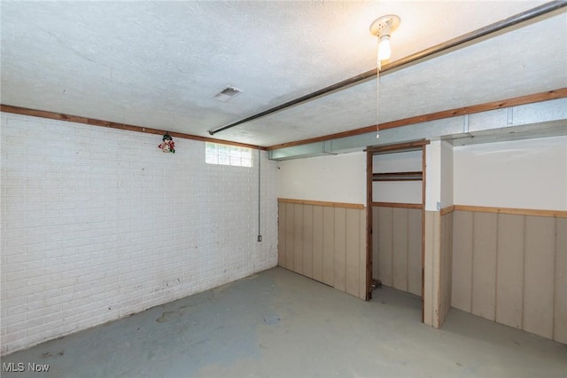 1730 W 20th St, Lorain, OH 44052 - below grade area with brick wall