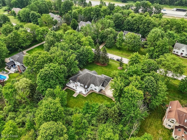 1497 Hunting Hollow Dr, Hudson, OH 44236 - bird's eye view of a tree filled landscape