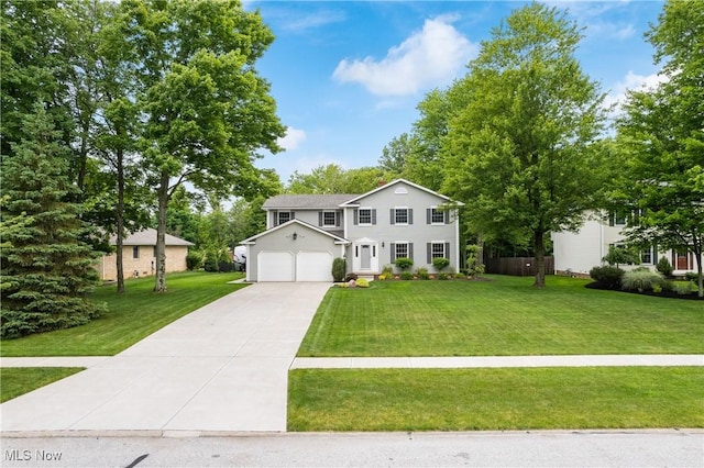 4270 Sir Robert Ave, North Royalton, OH 44133 - view of front facade with concrete driveway and a front lawn
