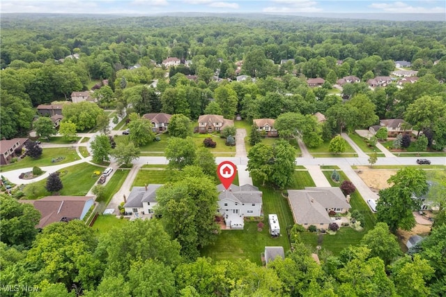 4270 Sir Robert Ave, North Royalton, OH 44133 - aerial perspective of suburban area with a forest
