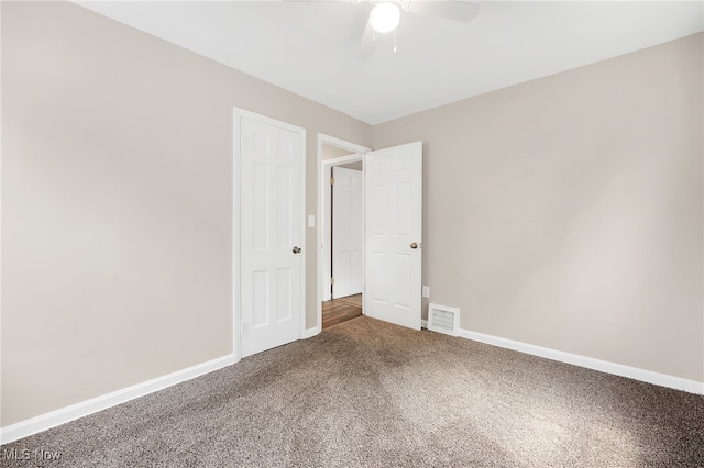452 E 329th St, Willowick, OH 44095 - carpeted spare room featuring a ceiling fan and baseboards