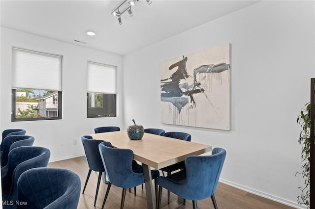 2317 Scranton Rd, Cleveland, OH 44113 - dining room with wood finished floors and baseboards