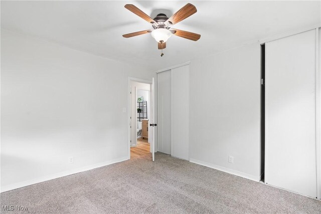 164 Goodview Ave, Akron, OH 44305 - carpeted spare room featuring a ceiling fan and baseboards