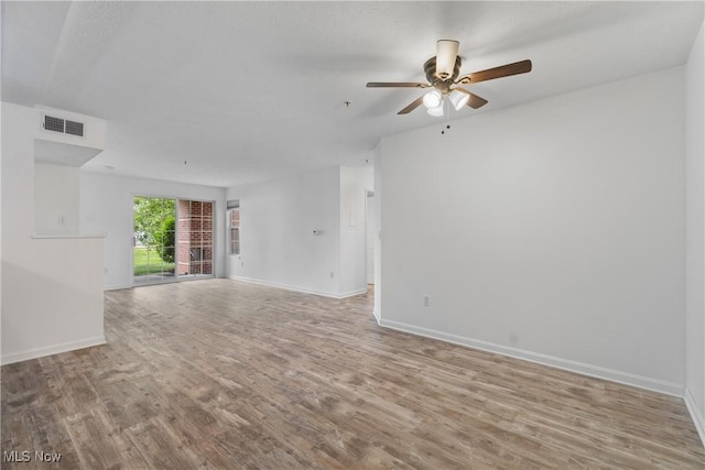 23004 Chandlers Ln Unit 107, Olmsted Falls, OH 44138 - unfurnished room featuring a ceiling fan and wood finished floors