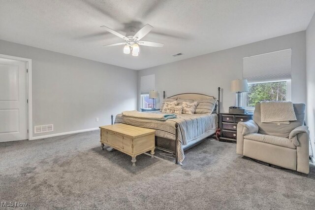 13196 Barrington Dr, Grafton, OH 44044 - carpeted bedroom featuring ceiling fan and baseboards