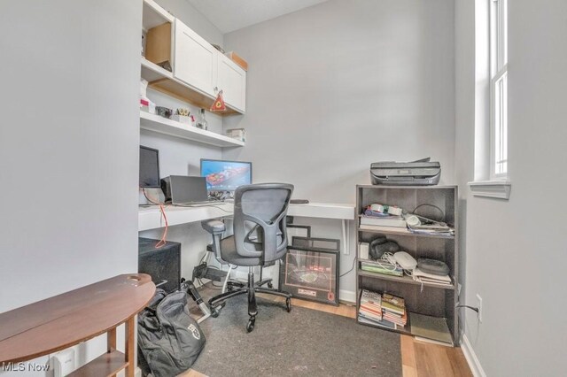 13196 Barrington Dr, Grafton, OH 44044 - office area featuring wood finished floors