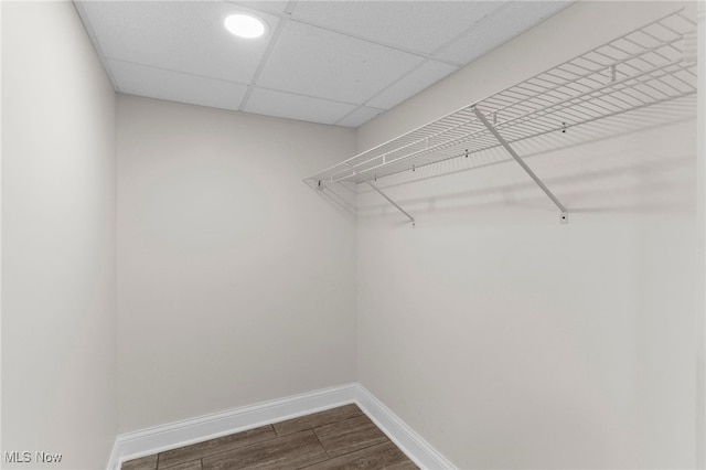 381 Lauretta Ln, Hubbard, OH 44425 - walk in closet featuring dark wood-style flooring