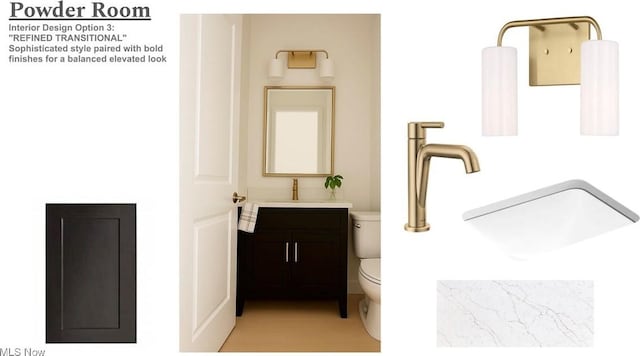 15813 Hemlock Rd, Chagrin Falls, OH 44022 - bathroom featuring toilet and vanity