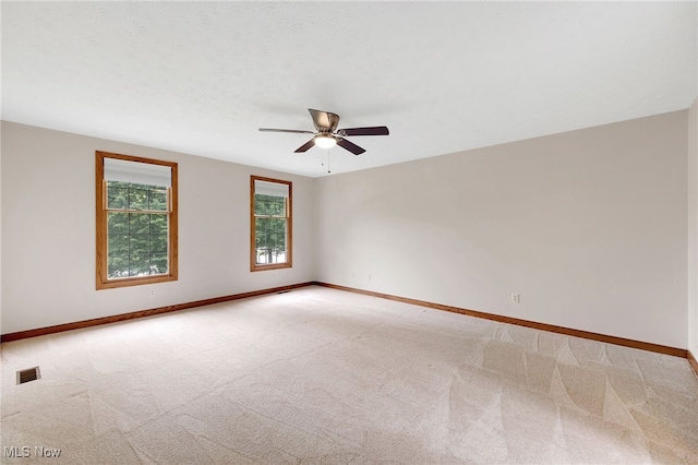 4035 Evergreen Ln, Richfield, OH 44286 - unfurnished room with ceiling fan and light carpet