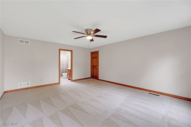 4035 Evergreen Ln, Richfield, OH 44286 - unfurnished room with a ceiling fan and light carpet