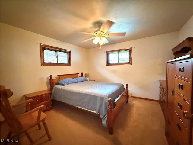 521 Blanar Ave, Weirton, WV 26062 - bedroom with light carpet and ceiling fan