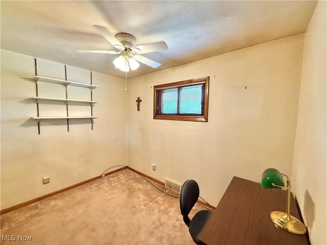 521 Blanar Ave, Weirton, WV 26062 - unfurnished office featuring a ceiling fan and light colored carpet