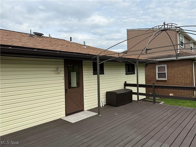 521 Blanar Ave, Weirton, WV 26062 - view of wooden terrace