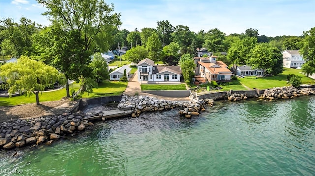 7569 Lake Shore Blvd, Madison, OH 44057 - aerial view of property and surrounding area featuring a nearby body of water