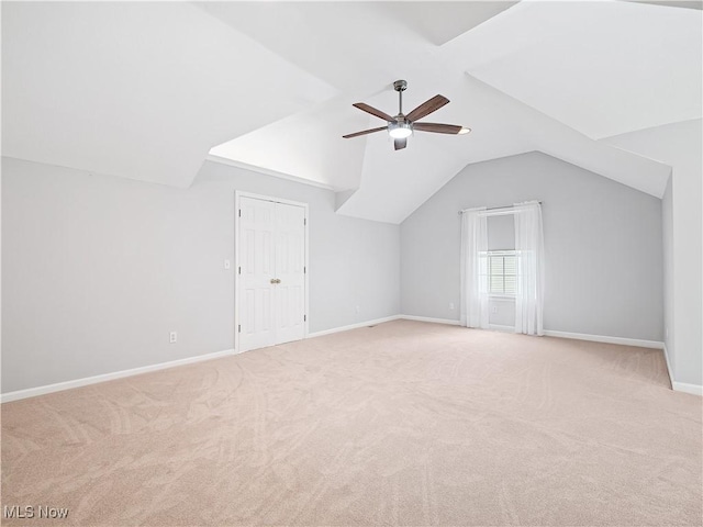 32969 Durrell Ave, Avon Lake, OH 44012 - bonus room with carpet flooring, lofted ceiling, and ceiling fan