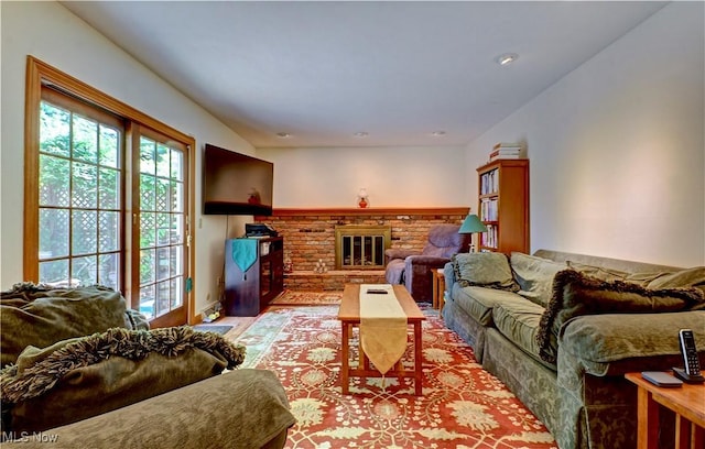 27008 Sweetbriar Dr, North Olmsted, OH 44070 - living room featuring a fireplace and wood finished floors