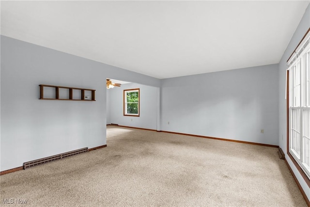 59937 Broadview Rd, Shadyside, OH 43947 - carpeted spare room with baseboards and a ceiling fan