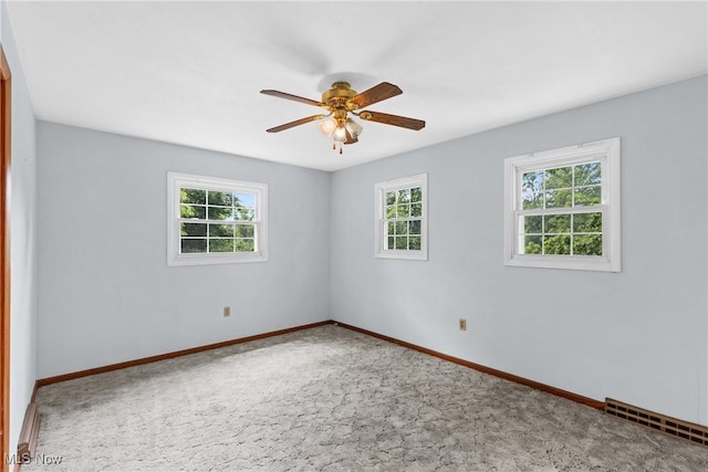 59937 Broadview Rd, Shadyside, OH 43947 - carpeted spare room featuring healthy amount of natural light and ceiling fan