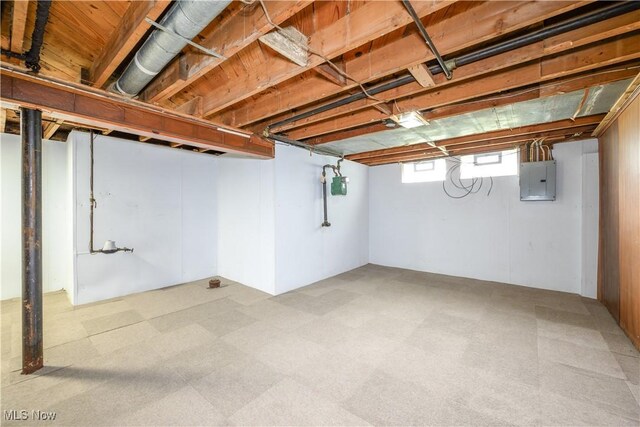 810 Indian Trl, Akron, OH 44314 - basement featuring tile patterned floors and electric panel