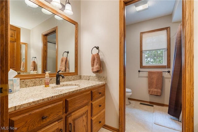 6884 Mapleridge Cir NW, Canton, OH 44718 - bathroom with vanity and toilet