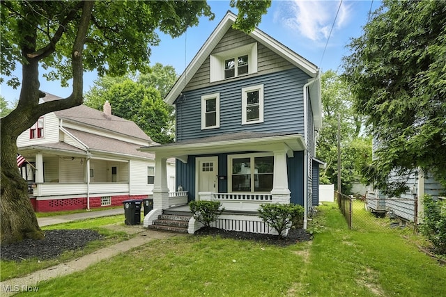 848 Kling St, Akron, OH 44311 - traditional style home featuring a porch