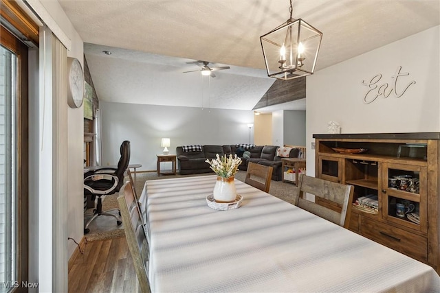 1012 Woodland Chase, Grafton, OH 44044 - dining space with a ceiling fan and wood finished floors