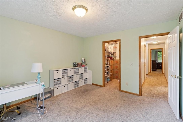 1012 Woodland Chase, Grafton, OH 44044 - carpeted office space with a textured ceiling and baseboards