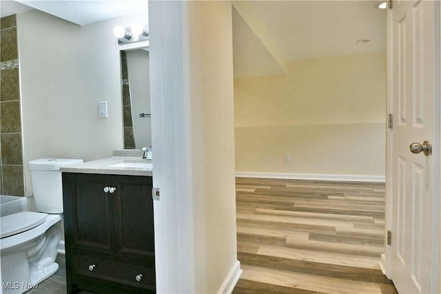 22 Camrose Dr, Niles, OH 44446 - bathroom with vanity and wood finished floors