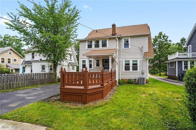 3382 Ormond Rd, Cleveland Heights, OH 44118 - back of house featuring a chimney and roof with shingles