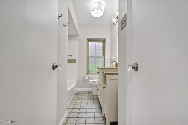 15875 Van Aken Blvd Unit 101C, Shaker Heights, OH 44120 - full bath with vanity and tile patterned flooring