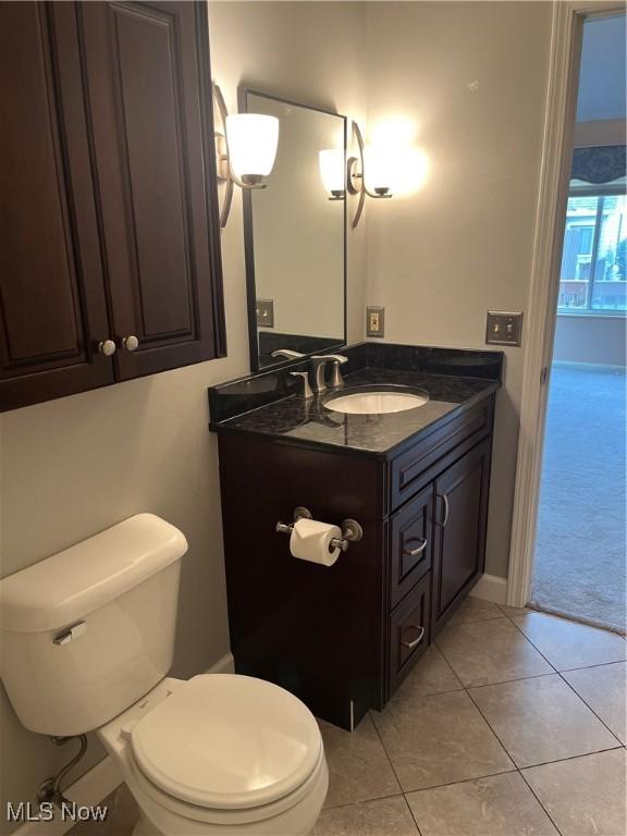 1235 Canyon View Rd, Sagamore Hills, OH 44067 - bathroom with vanity and tile patterned floors