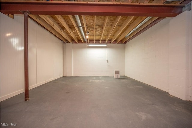 125 Fitch Blvd Unit 263, Austintown, OH 44515 - unfinished basement with concrete block wall