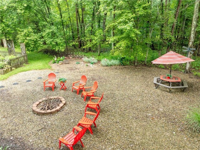 265 Schneiders Crossing Rd NW, Dover, OH 44622 - view of yard with an outdoor fire pit