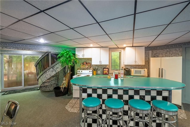 265 Schneiders Crossing Rd NW, Dover, OH 44622 - rec room with a drop ceiling