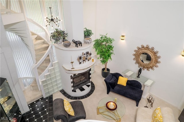265 Schneiders Crossing Rd NW, Dover, OH 44622 - living room featuring stairway and plenty of natural light