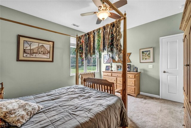 3845 Windsor Bridge Cir, Huron, OH 44839 - bedroom featuring light colored carpet and ceiling fan