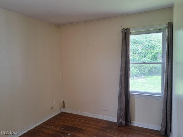 2239 N Ridge Rd E, Lorain, OH 44055 - spare room featuring dark wood-style flooring