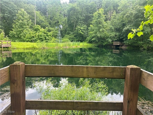 61342 High Hill Rd, Cambridge, OH 43725 - water view featuring a forest