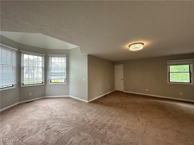 5330 Willow Ln, Sheffield Lake, OH 44054 - spare room with carpet flooring, plenty of natural light, and a textured ceiling