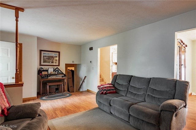 2691 State Route 339, Belpre, OH 45714 - living area with wood finished floors and stairs