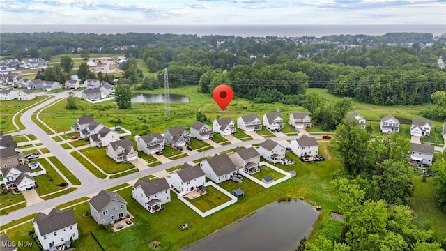 1809 Muirfield Ln, Painesville, OH 44077 - aerial view of property's location featuring a nearby body of water and nearby suburban area