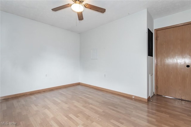 4671 Milford Dr, Perry, OH 44081 - spare room with light wood-style flooring and ceiling fan