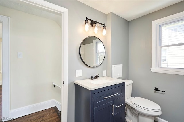 2231 16th St, Cuyahoga Falls, OH 44223 - bathroom with vanity and wood finished floors