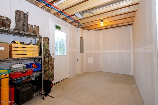 393 Slate Rdg, Barberton, OH 44203 - basement with electric panel