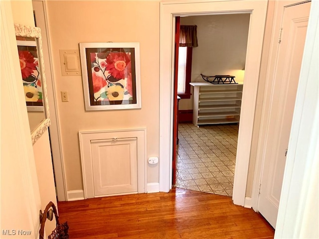 21437 Hillsdale Ave, Fairview Park, OH 44126 - hall featuring wood finished floors and baseboards